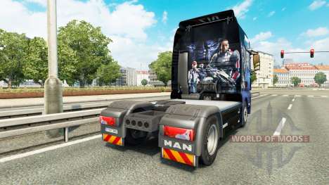 Haut Mass Effect für Traktor MAN für Euro Truck Simulator 2
