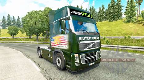 De transport militaire de la peau pour Volvo cam pour Euro Truck Simulator 2