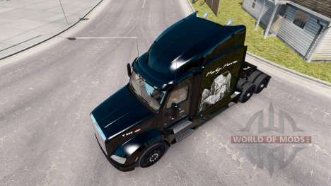 Marilyn Monroe-skin für den truck Peterbilt für American Truck Simulator