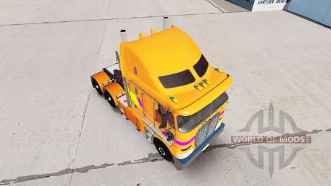 La peau Multicolore tracteur Kenworth K200 pour American Truck Simulator