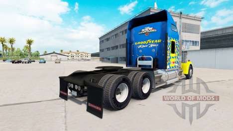Haut Goodyear Racing truck Kenworth W900 für American Truck Simulator