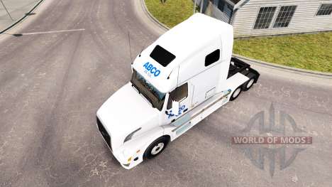 ABCO de la peau pour les camions Volvo VNL 670 pour American Truck Simulator