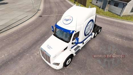 LA Dodgers-skin für den truck Peterbilt für American Truck Simulator