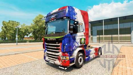 La peau de la France Copa 2014 pour Scania camio pour Euro Truck Simulator 2