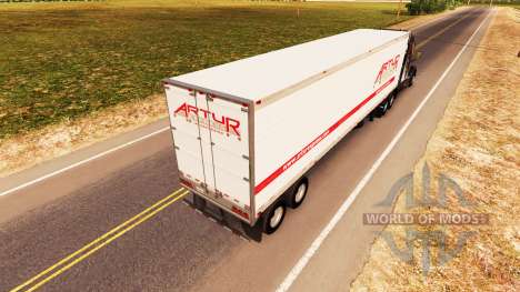 Haut Artur Express auf dem trailer für American Truck Simulator