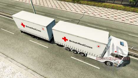 Scania R730 Tandem British Red Cross pour Euro Truck Simulator 2