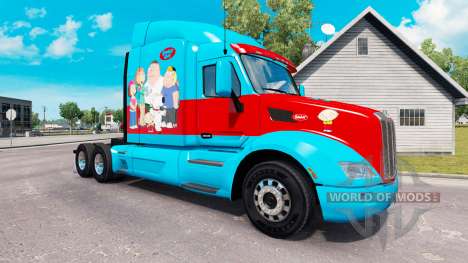 Family Guy-skin für den truck Peterbilt für American Truck Simulator