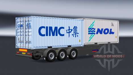 Semi container truck v1.1 pour American Truck Simulator