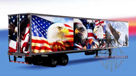 Tous métal-semi-remorque d'Aigle pour American Truck Simulator