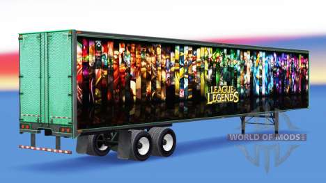 All-Metall-semi-trailer zu League of Legends für American Truck Simulator