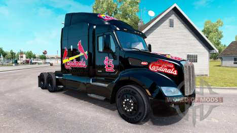 La peau de St-Louis Cardinals sur le tracteur Pe pour American Truck Simulator