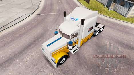 La peau United Van Lines pour le camion Peterbil pour American Truck Simulator