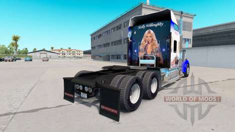 La peau Holly Willoughby sur le camion Kenworth  pour American Truck Simulator
