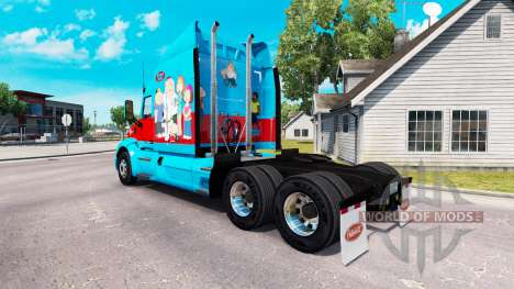 Family Guy peau pour le camion Peterbilt pour American Truck Simulator