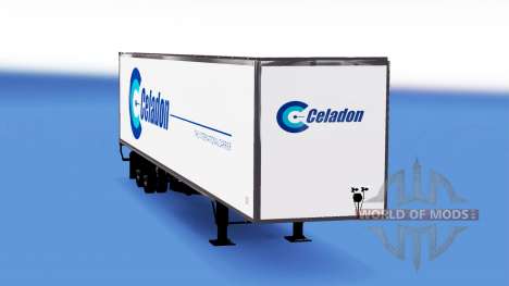 Celadon Haut auf dem Anhänger für American Truck Simulator