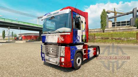 La peau de la France Copa 2014 sur un tracteur R pour Euro Truck Simulator 2