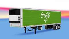 Frigorifique semi-remorque Coca-Cola Life pour American Truck Simulator