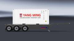 Semi-container-truck v1.1 für American Truck Simulator