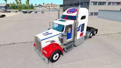 Skins NFL für LKW-Kenworth W900 für American Truck Simulator