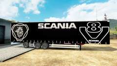 Rideau semi-remorque Scania V8 pour Euro Truck Simulator 2