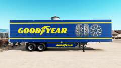 La peau Goodyear sur frigorifique semi-remorque pour American Truck Simulator