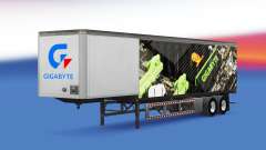 Haut Gigabyte auf einen Vorhang semi-trailer für American Truck Simulator