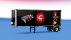 Peaux ATi Radeon Et Nvidia GeForce sur la remorque pour American Truck Simulator