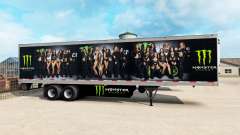 La peau Monster Energy pour le semi pour American Truck Simulator