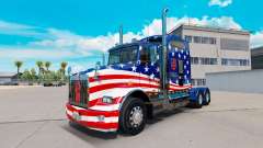 La peau Drapeau USA tracteur sur un Kenworth T800 pour American Truck Simulator
