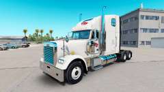 Haut FTI Transport auf Sattelzugmaschine Freightliner Classic für American Truck Simulator