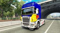 La peau de Red Bull v2.0 camion Scania pour Euro Truck Simulator 2