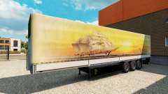 La peau Meridianas sur la remorque pour Euro Truck Simulator 2