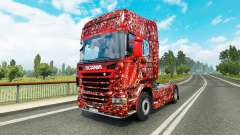 La peau de Coca-Cola de Bulles sur le tracteur Scania pour Euro Truck Simulator 2
