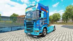 La peau need For Speed Hot Pursuit sur tracteur Scania pour Euro Truck Simulator 2