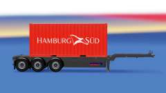Semi-trailer mit 20-Pfund-container v2.0 für American Truck Simulator