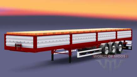 Flachbett-Auflieger mit einer Ladung Ziegel für Euro Truck Simulator 2