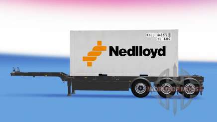Semi-trailer mit 20-Pfund-container für American Truck Simulator