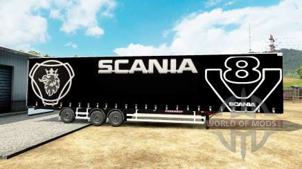 Vorhang semi-trailer Scania V8 für Euro Truck Simulator 2