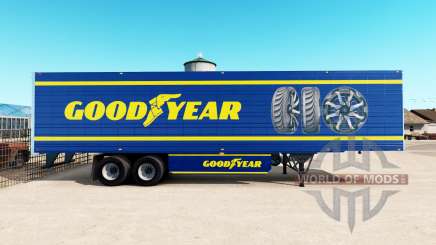 Haut Goodyear auf gekühlten Auflieger für American Truck Simulator