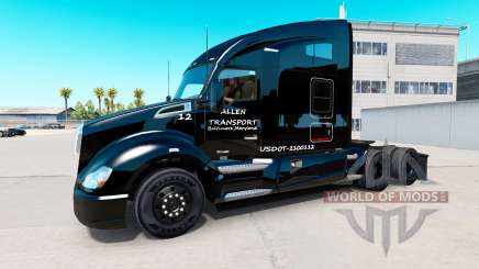 Allen Transport de la peau pour tracteur Kenworth pour American Truck Simulator