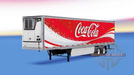 La peau de Coca-Cola frigorifique semi-remorque pour American Truck Simulator