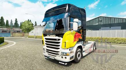 Red Bull de la peau pour Scania camion pour Euro Truck Simulator 2