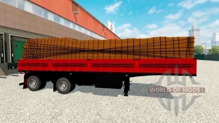 Plateau semi-remorque de cargaison pour Euro Truck Simulator 2