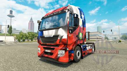 Le Chili Copa 2014 de la peau pour Iveco tracteur pour Euro Truck Simulator 2