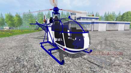 Sud-Aviation Alouette II Police für Farming Simulator 2015