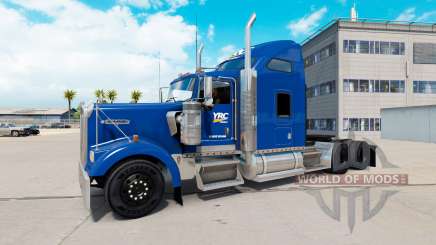 La peau YRC sur le camion Kenworth W900 pour American Truck Simulator