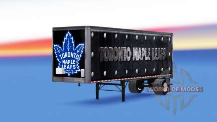 Haut Toronto Maple Leafs auf dem Anhänger für American Truck Simulator