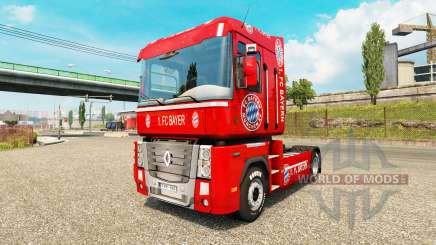 FC Bayern skin für den Renault truck für Euro Truck Simulator 2