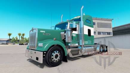 La peau Reimer Express Lines sur le camion Kenworth W900 pour American Truck Simulator