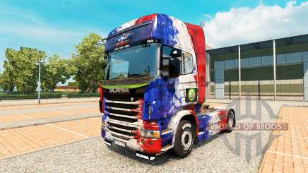 La peau de la France Copa 2014 pour Scania camion pour Euro Truck Simulator 2